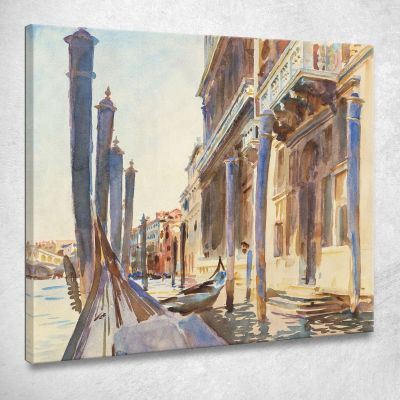 Gondola Moorings On The Grand Canal John Singer Sargent jss94 canvas print 