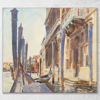 Gondola Moorings On The Grand Canal John Singer Sargent jss94 canvas print 