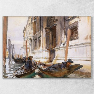 Gondoliers Siesta John Singer Sargent jss95 canvas print 