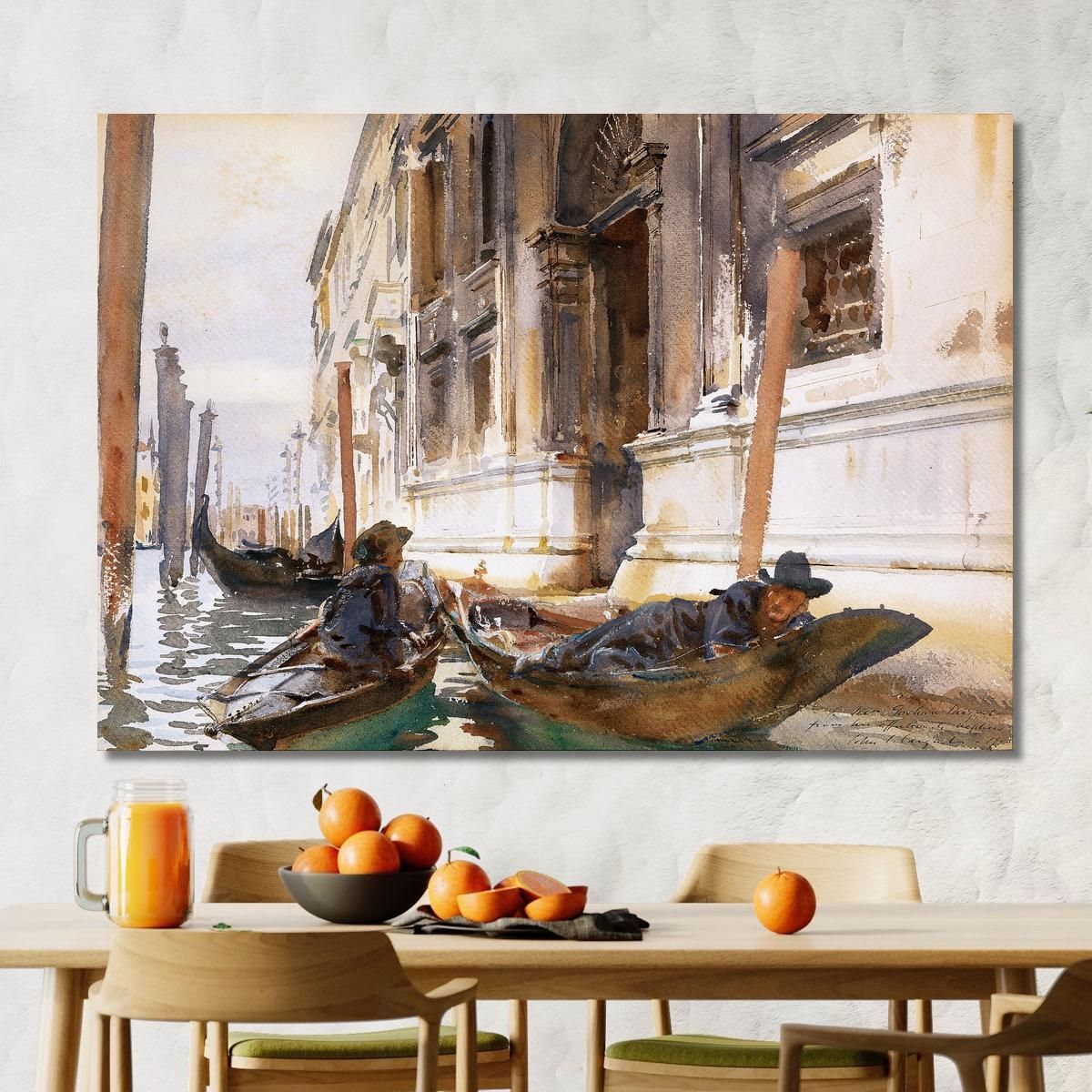 Gondoliers Siesta John Singer Sargent jss95 canvas print 