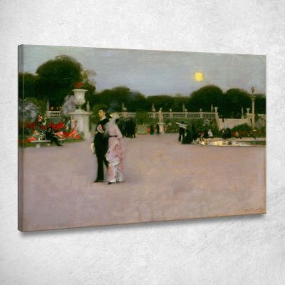 In The Luxembourg Gardens John Singer Sargent jss114 canvas print 