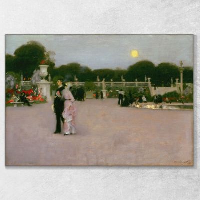 In The Luxembourg Gardens John Singer Sargent jss114 canvas print 