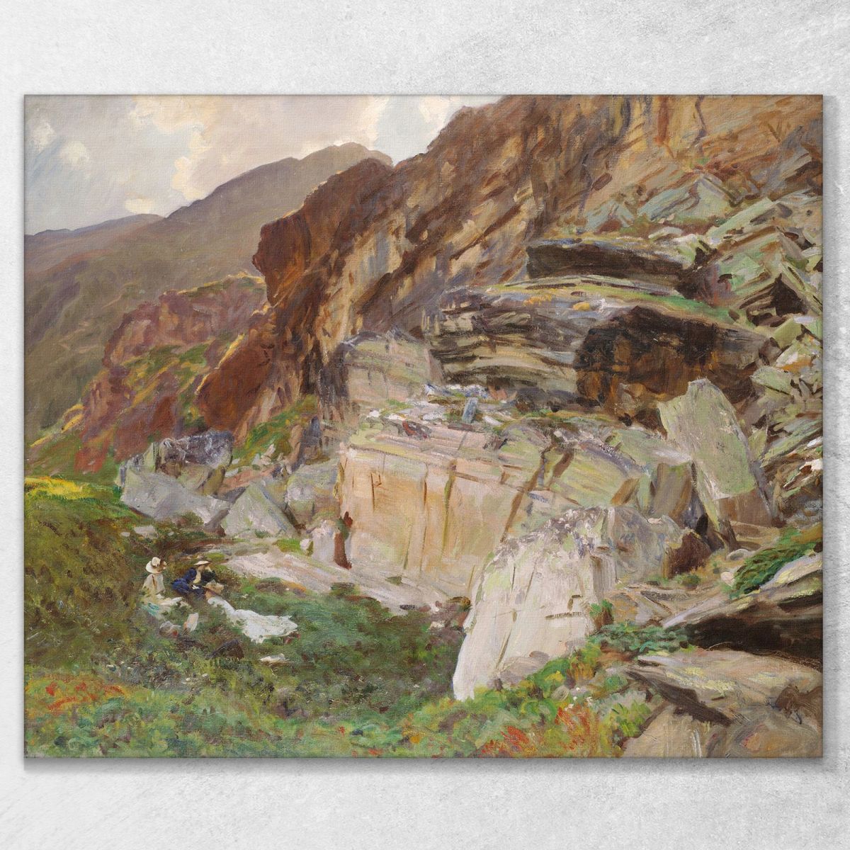 In The Simplon Valley John Singer Sargent jss115 canvas print 