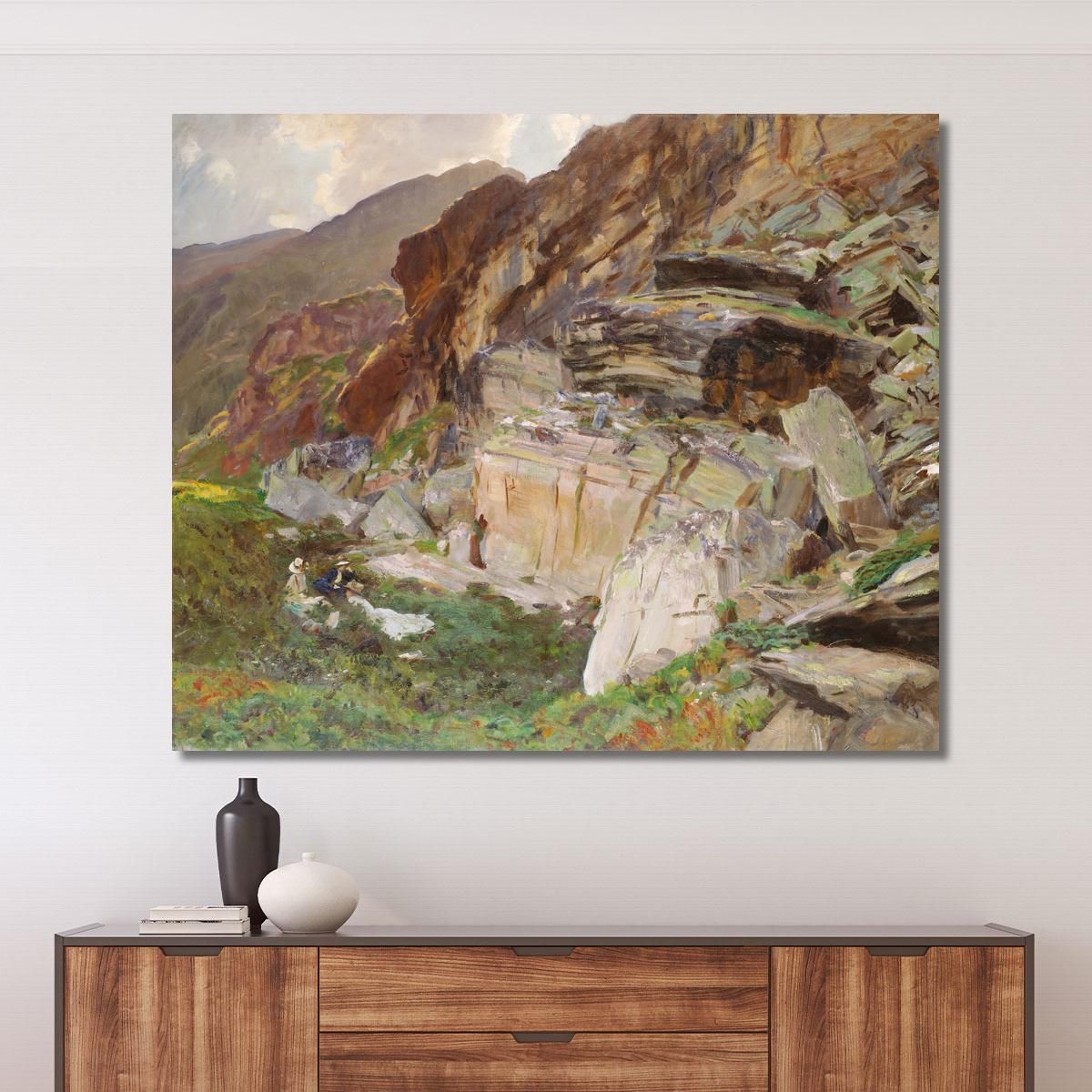 In The Simplon Valley John Singer Sargent jss115 canvas print 