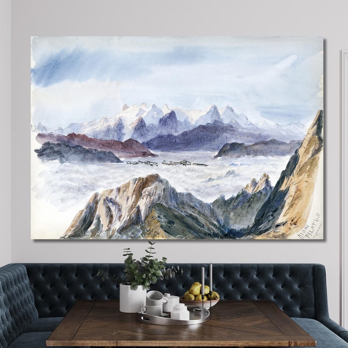 Iselle From Mount Pilatus John Singer Sargent jss117 canvas print 