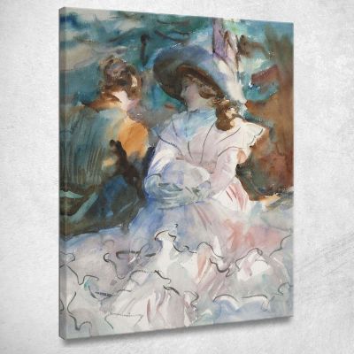 Ladies In The Shade Abriès John Singer Sargent jss124 canvas print 