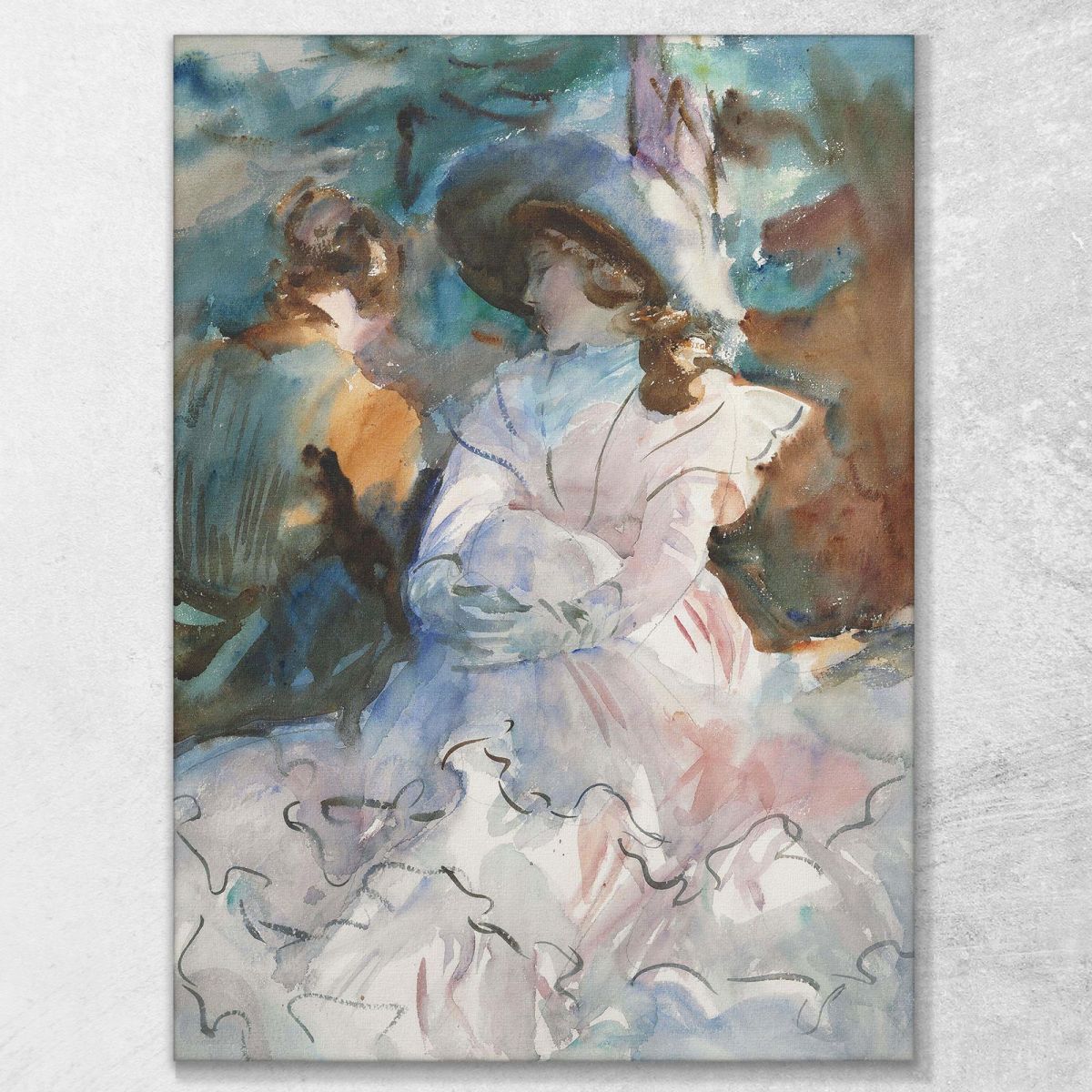 Ladies In The Shade Abriès John Singer Sargent jss124 canvas print 