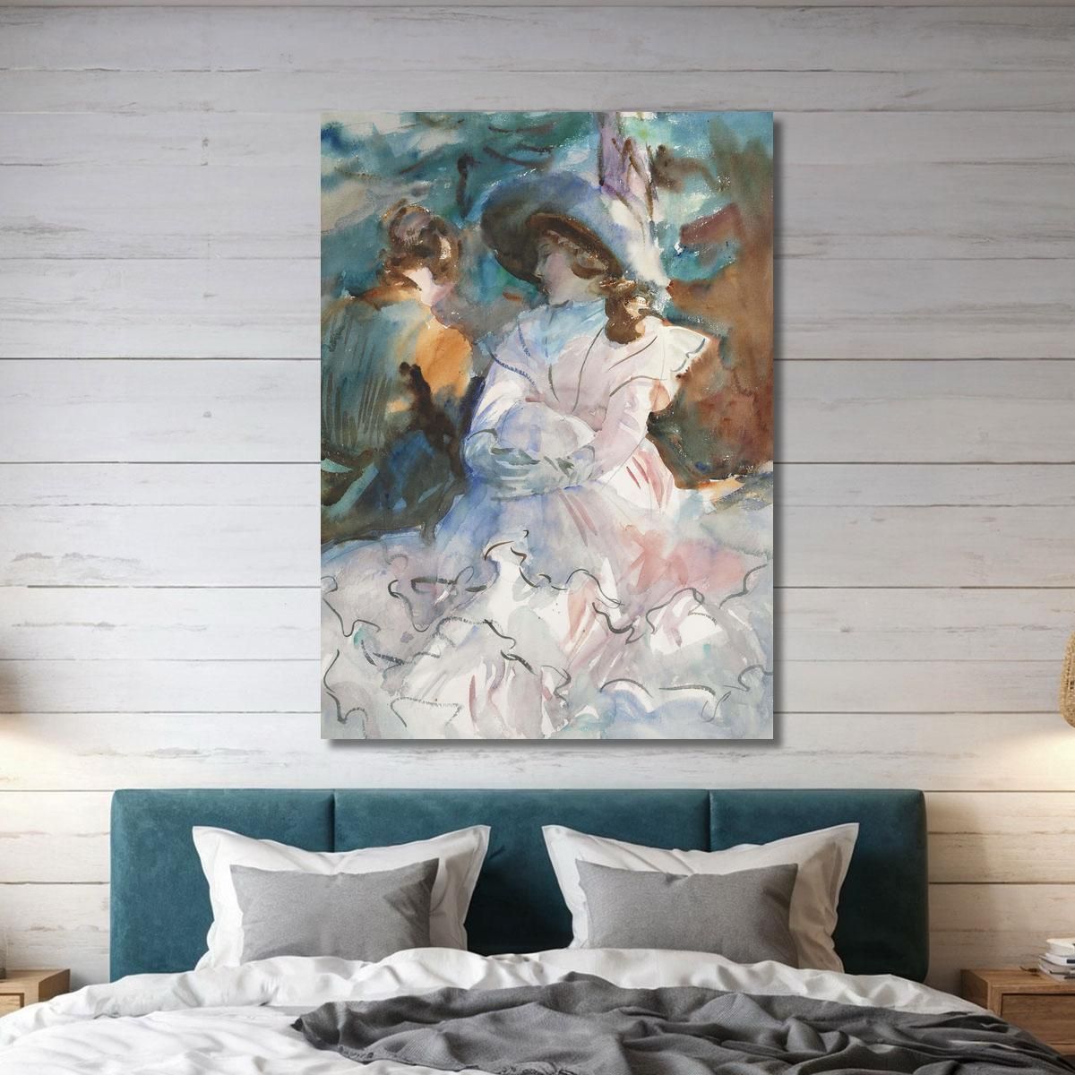 Ladies In The Shade Abriès John Singer Sargent jss124 canvas print 