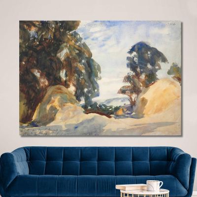 Landscape With Trees John Singer Sargent jss133 canvas print 