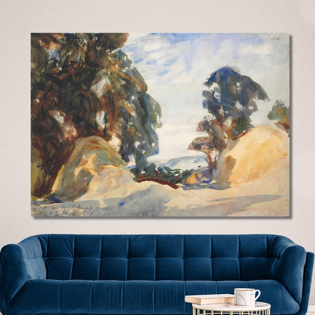 Landscape With Trees John Singer Sargent jss133 canvas print 