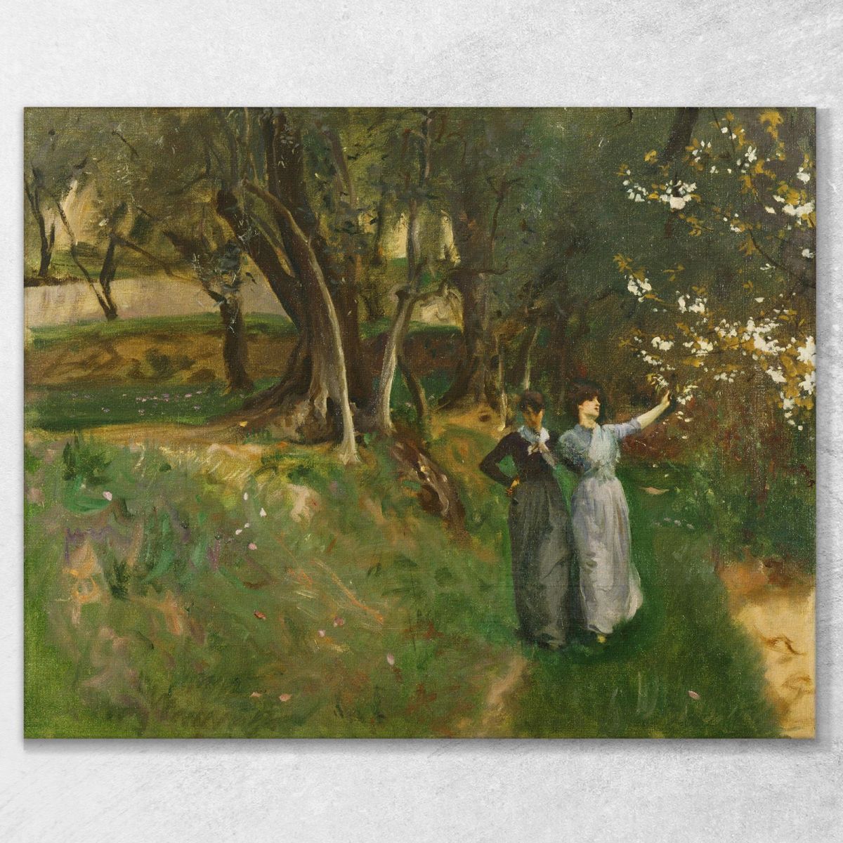 Landscape With Women In Foreground John Singer Sargent jss134 canvas print 