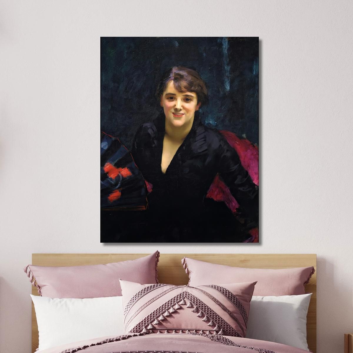 Madame Errazuriz Or The Lady In Black John Singer Sargent jss141 canvas print 