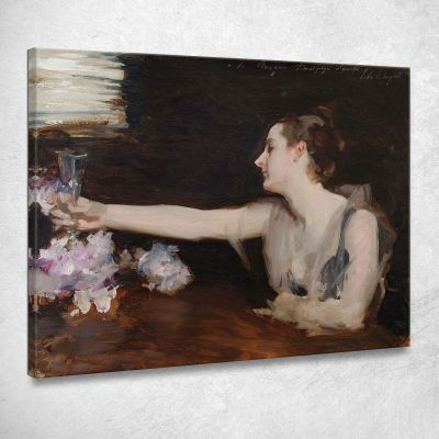 Madame Gautreau Drinking A Toast John Singer Sargent jss143 canvas print 