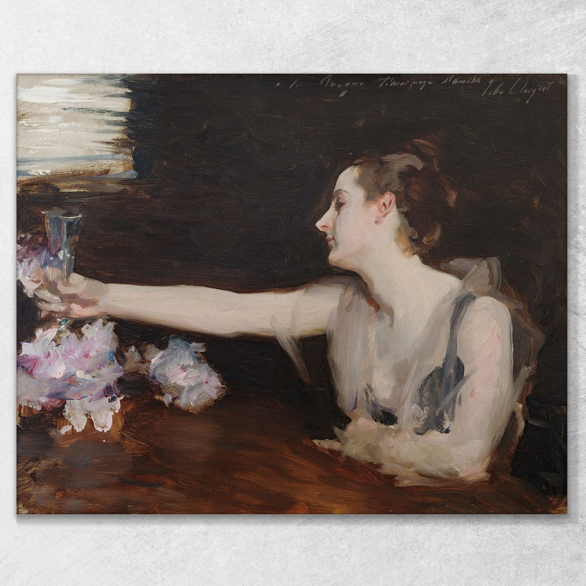Madame Gautreau Drinking A Toast John Singer Sargent jss143 canvas print 