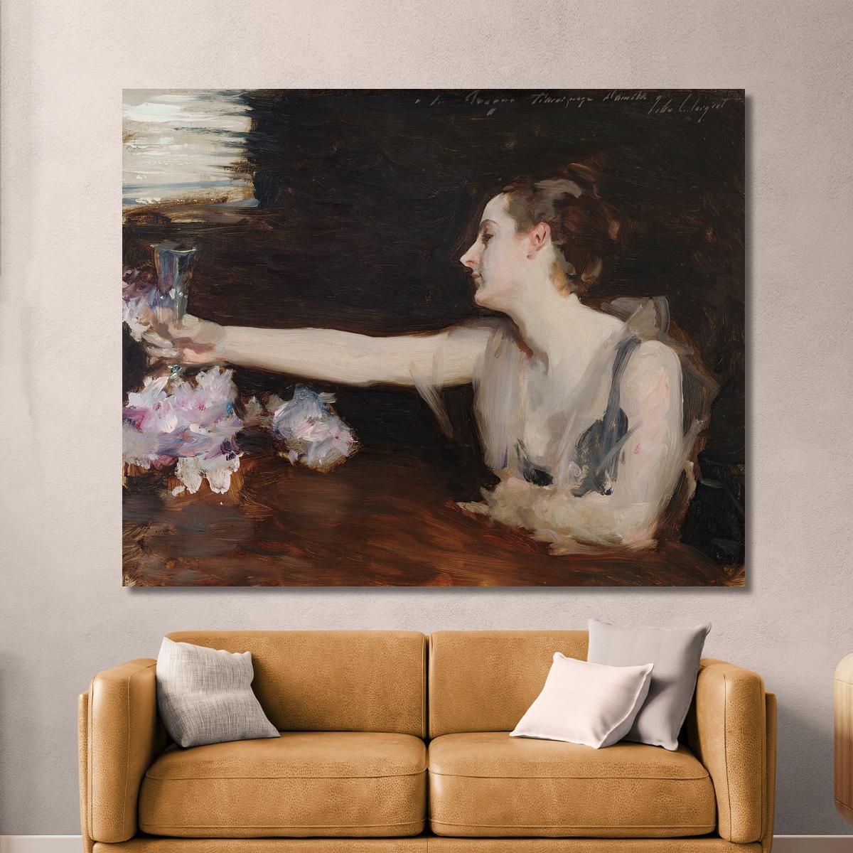 Madame Gautreau Drinking A Toast John Singer Sargent jss143 canvas print 