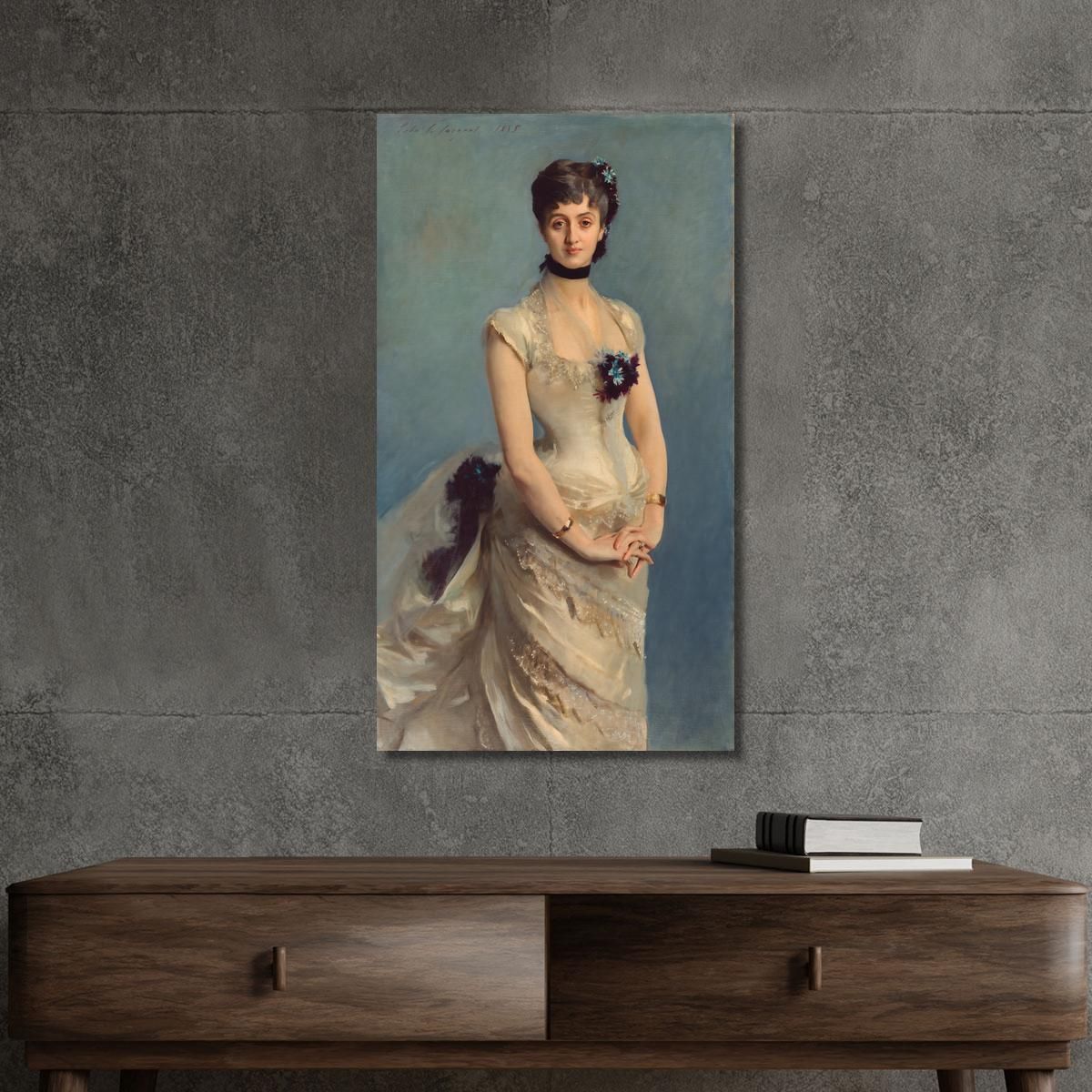 Mrs Paul Poirson John Singer Sargent jss146 canvas print 