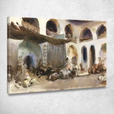 Market Place John Singer Sargent jss160 canvas print 