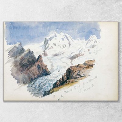 Monte Rosa From Hornli Zermatt John Singer Sargent jss170 canvas print 