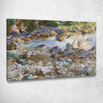 Mountain Stream John Singer Sargent jss174 canvas print 