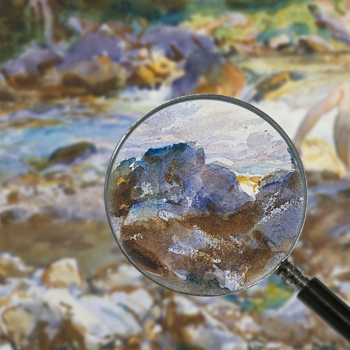 Mountain Stream John Singer Sargent jss174 canvas print