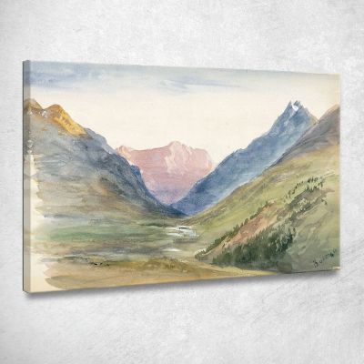 Mountain View At Bormio John Singer Sargent jss177 canvas print 