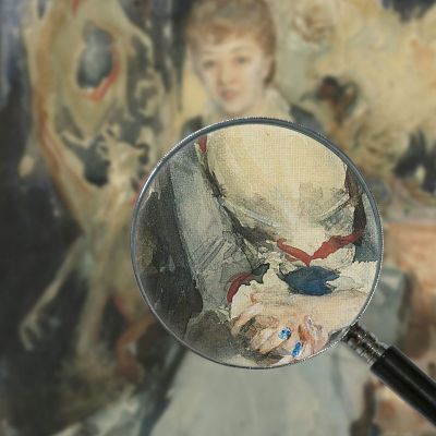 Mrs Reubell Seated In Front Of A Screen John Singer Sargent jss182 canvas print