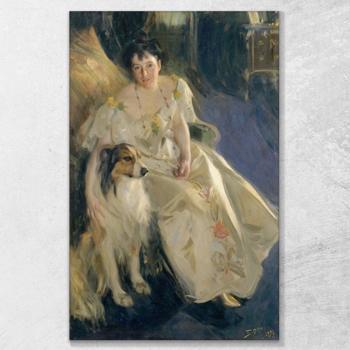 Mrs Walter Rathbone Bacon John Singer Sargent jss183 canvas print 