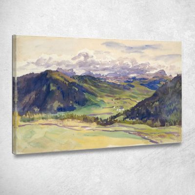 Open Valley Dolomites John Singer Sargent jss208 canvas print 