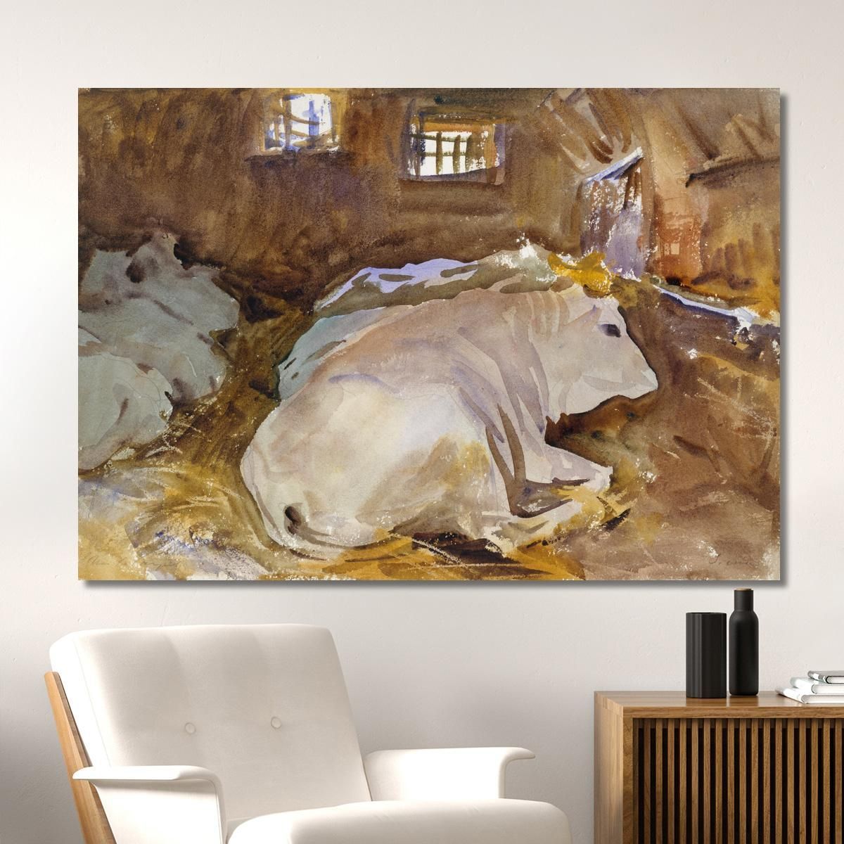 Oxen John Singer Sargent jss210 canvas print 