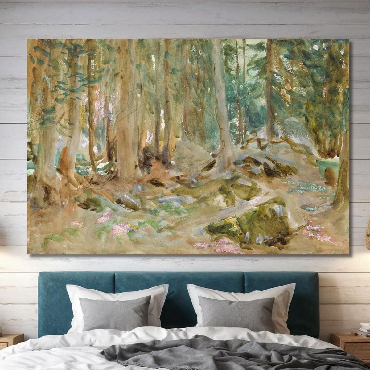 Pine Woods Purtud John Singer Sargent jss216 canvas print 