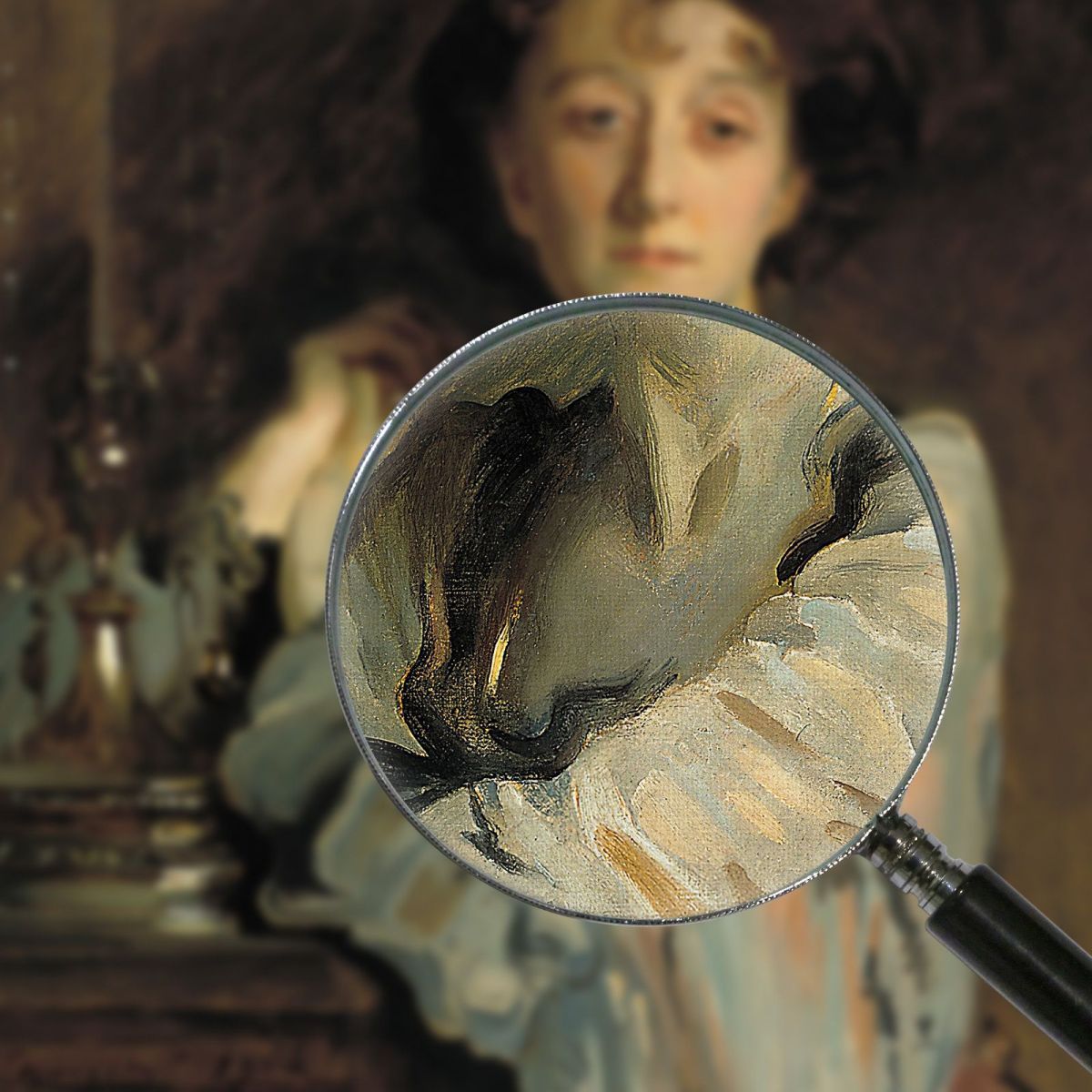Portrait Of Adah Russell Nee Williams John Singer Sargent jss223 canvas print