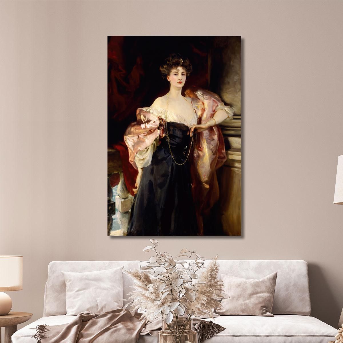 Portrait Of Helen Vincent Viscountess D Abernon John Singer Sargent jss227 canvas print 