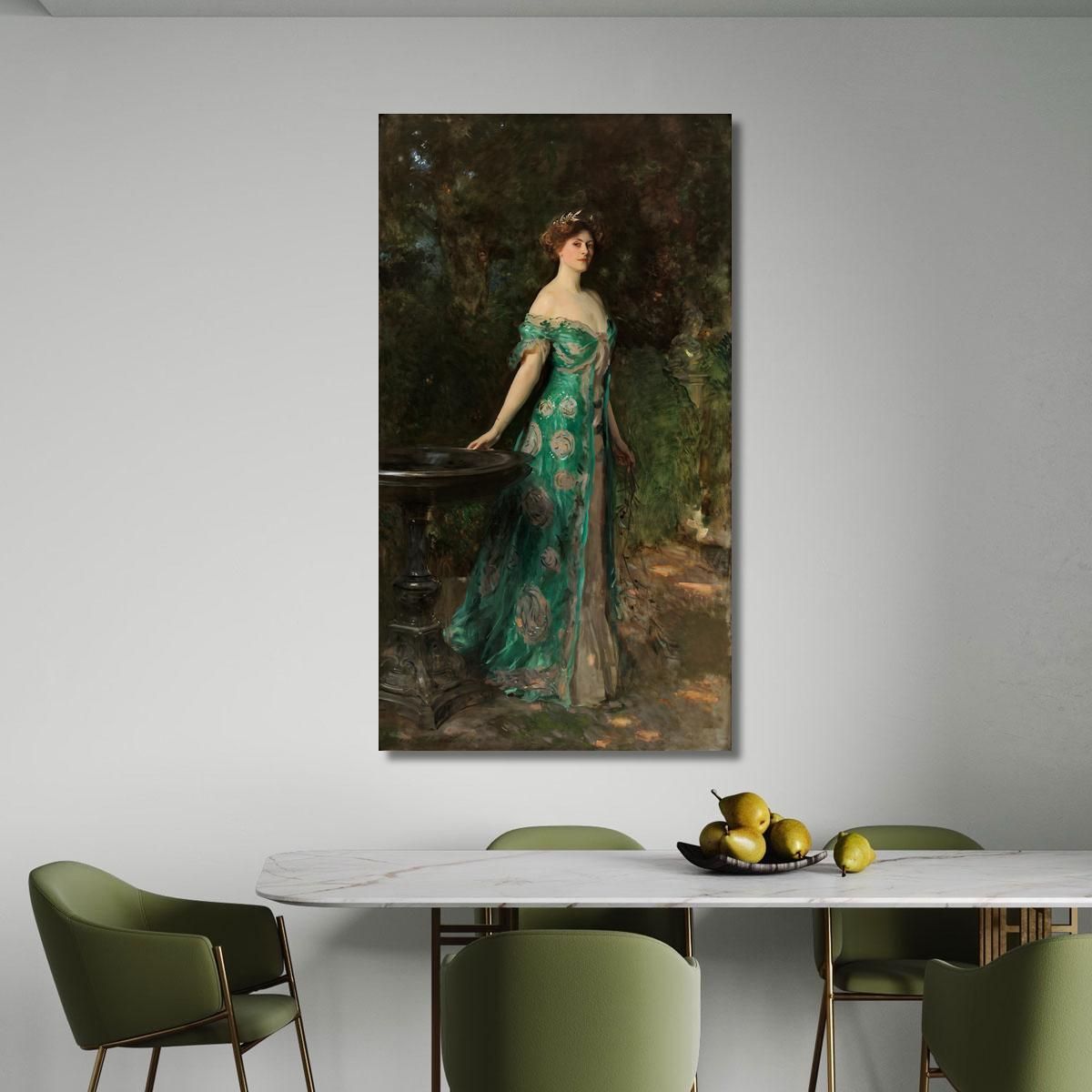 Portrait Of Millicent Leveson-Gower Duchess Of Sutherland John Singer Sargent jss236 canvas print 
