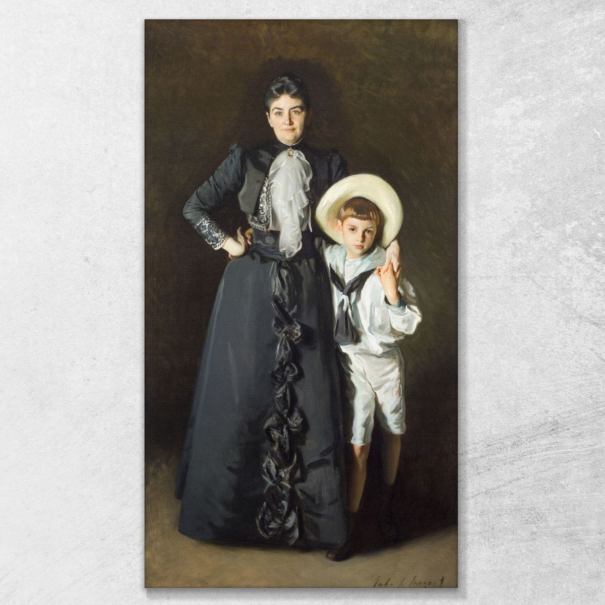 Portrait Of Mrs Edward L Davis And Her Son Livingston Davis John Singer Sargent jss239 canvas print 