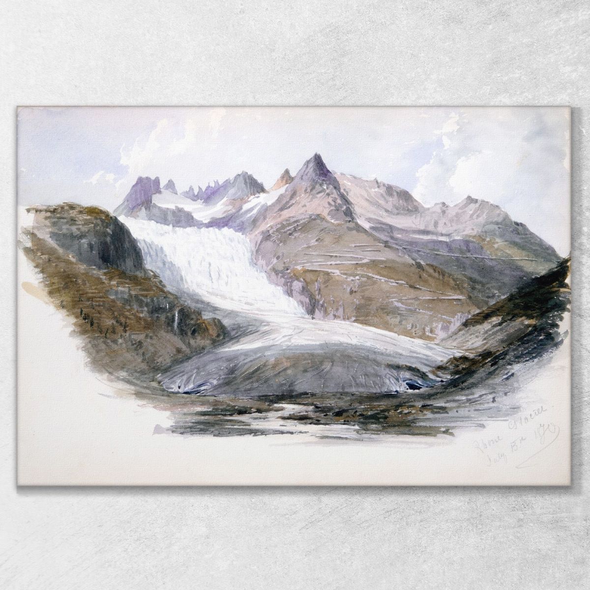 Rhône Glacier John Singer Sargent jss251 canvas print 
