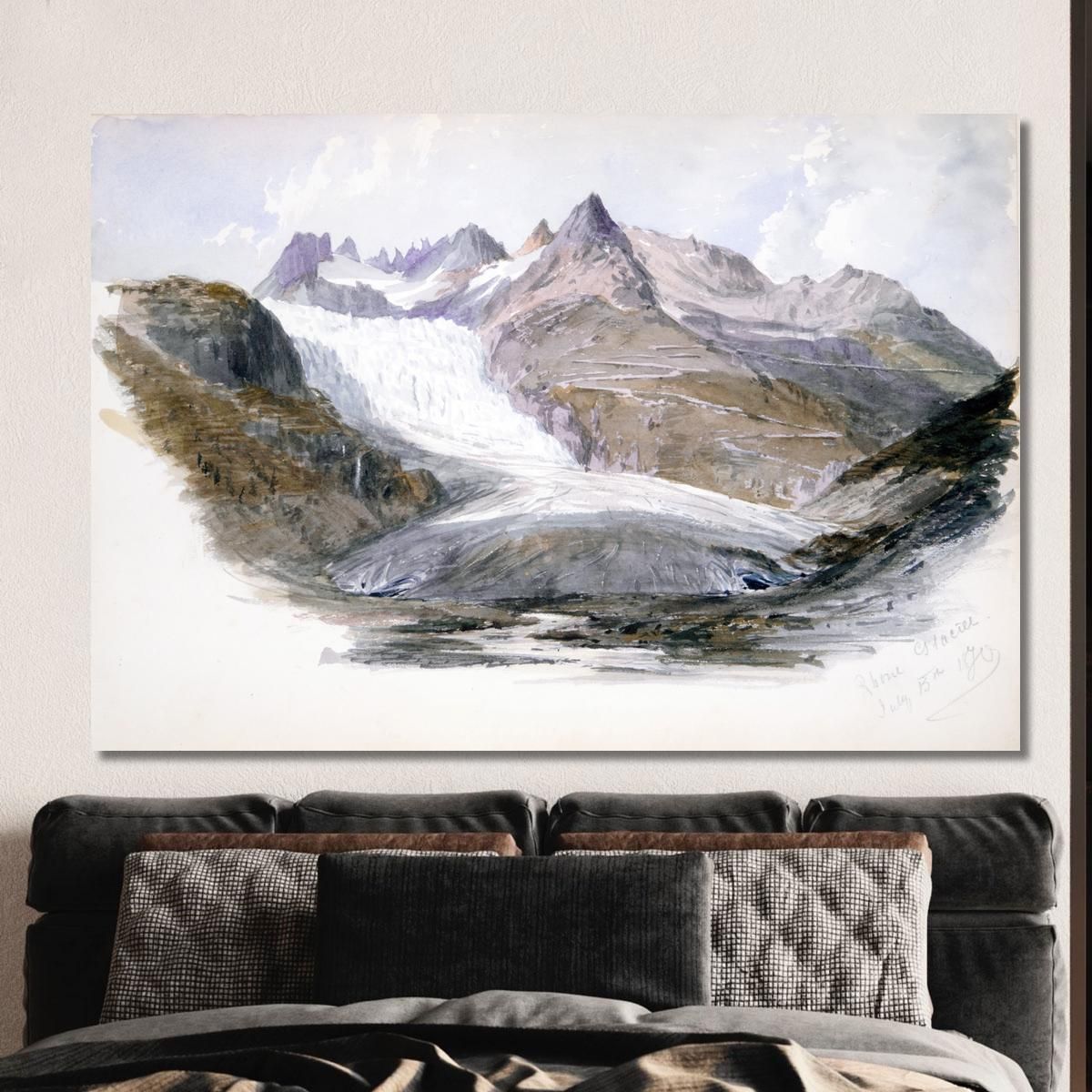 Rhône Glacier John Singer Sargent jss251 canvas print 