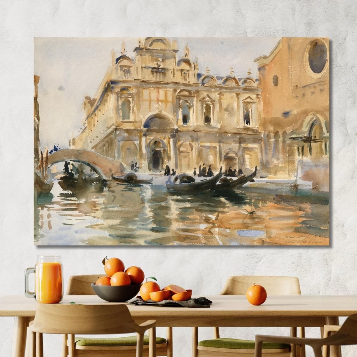 Rio Dei Mendicanti Venice John Singer Sargent jss252 canvas print 