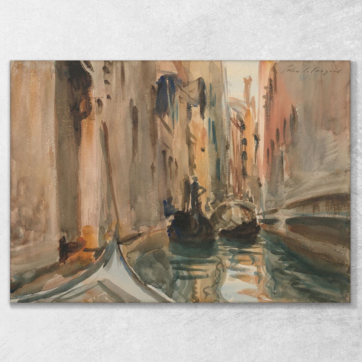 Rio Di San Salvatore Venice  John Singer Sargent jss253 canvas print 