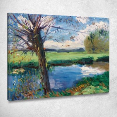 River Bank Near Oxford John Singer Sargent jss254 canvas print 