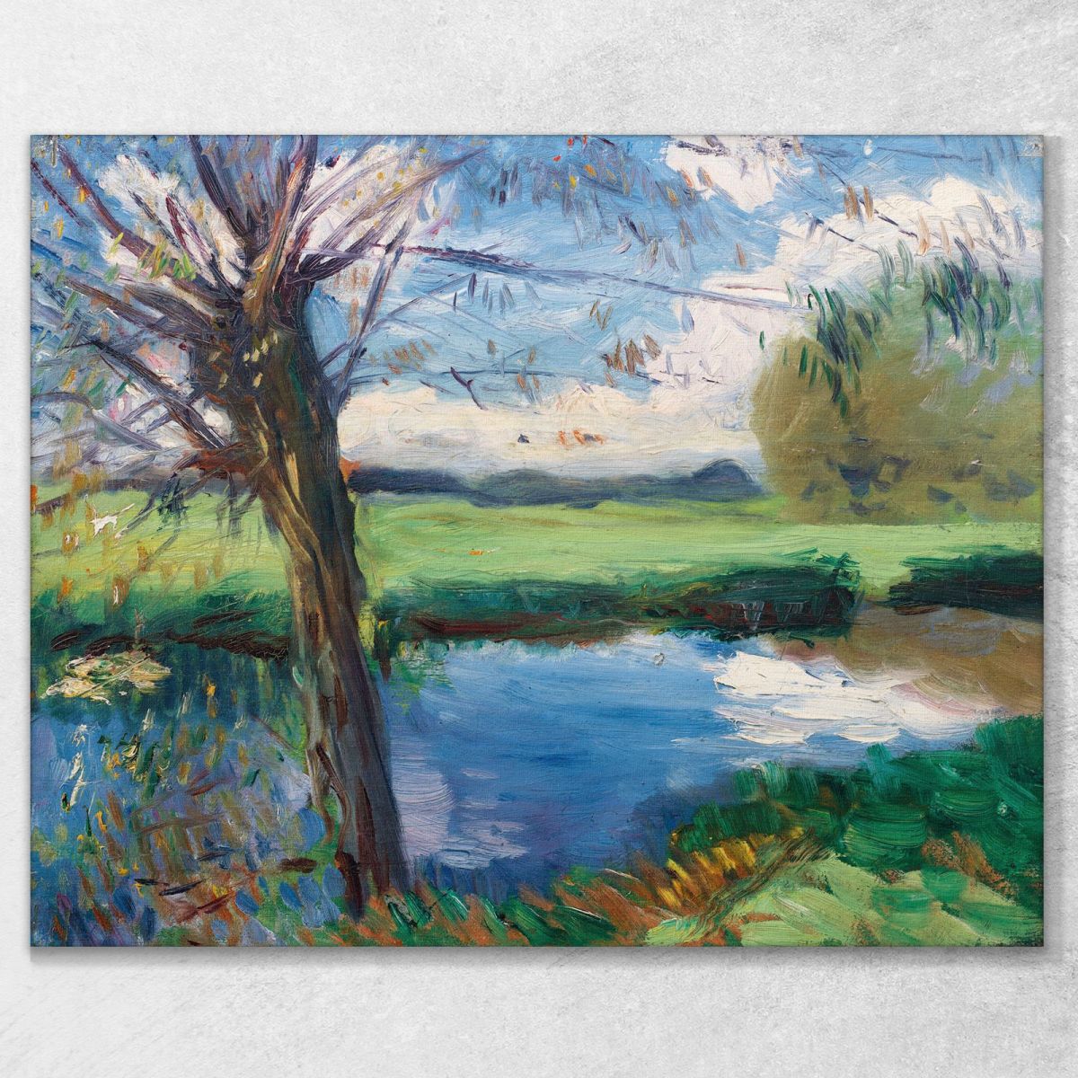 River Bank Near Oxford John Singer Sargent jss254 canvas print 