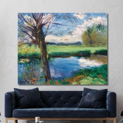 River Bank Near Oxford John Singer Sargent jss254 canvas print 