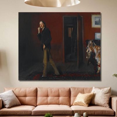 Robert Louis Stevenson And His Wife John Singer Sargent jss256 canvas print 