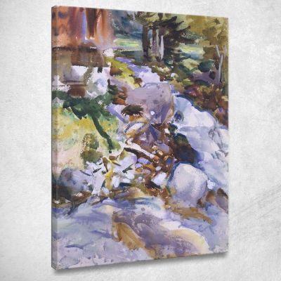 Rushing Brook John Singer Sargent jss259 canvas print 