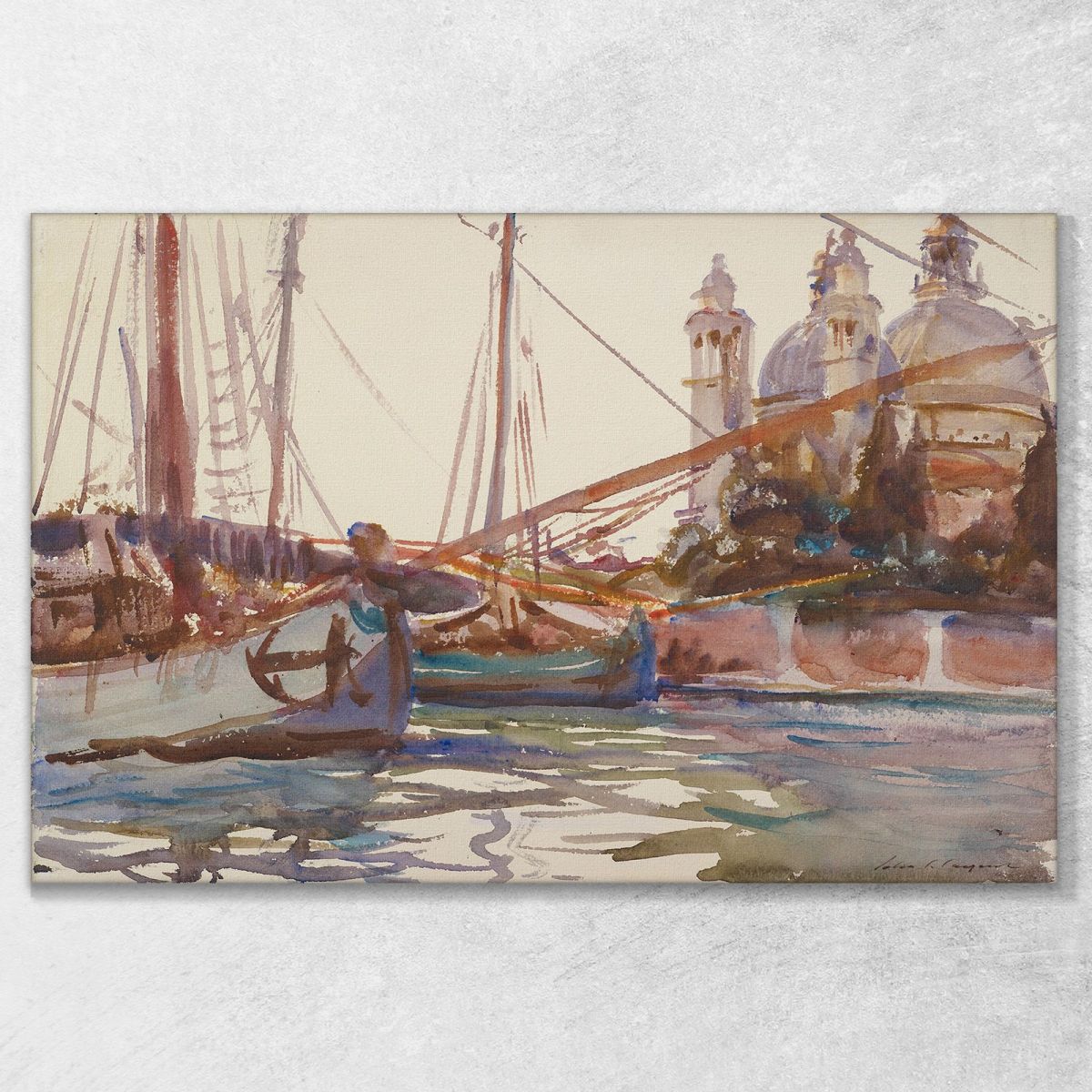 Santa Maria Della Salute Venice  John Singer Sargent jss264 canvas print 