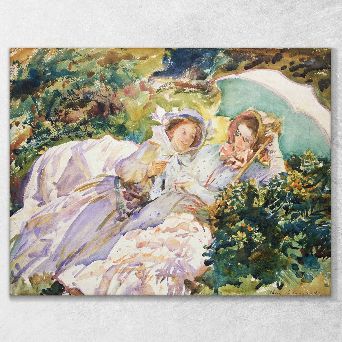 Simplon Pass The Tease John Singer Sargent jss272 canvas print 