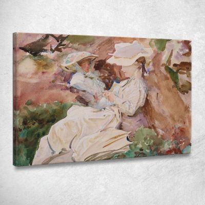 Simplon Mrs Barnard And Her Daughter Dorothy John Singer Sargent jss274 canvas print 