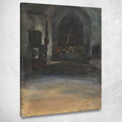 Spanish Church Interior John Singer Sargent jss281 canvas print 