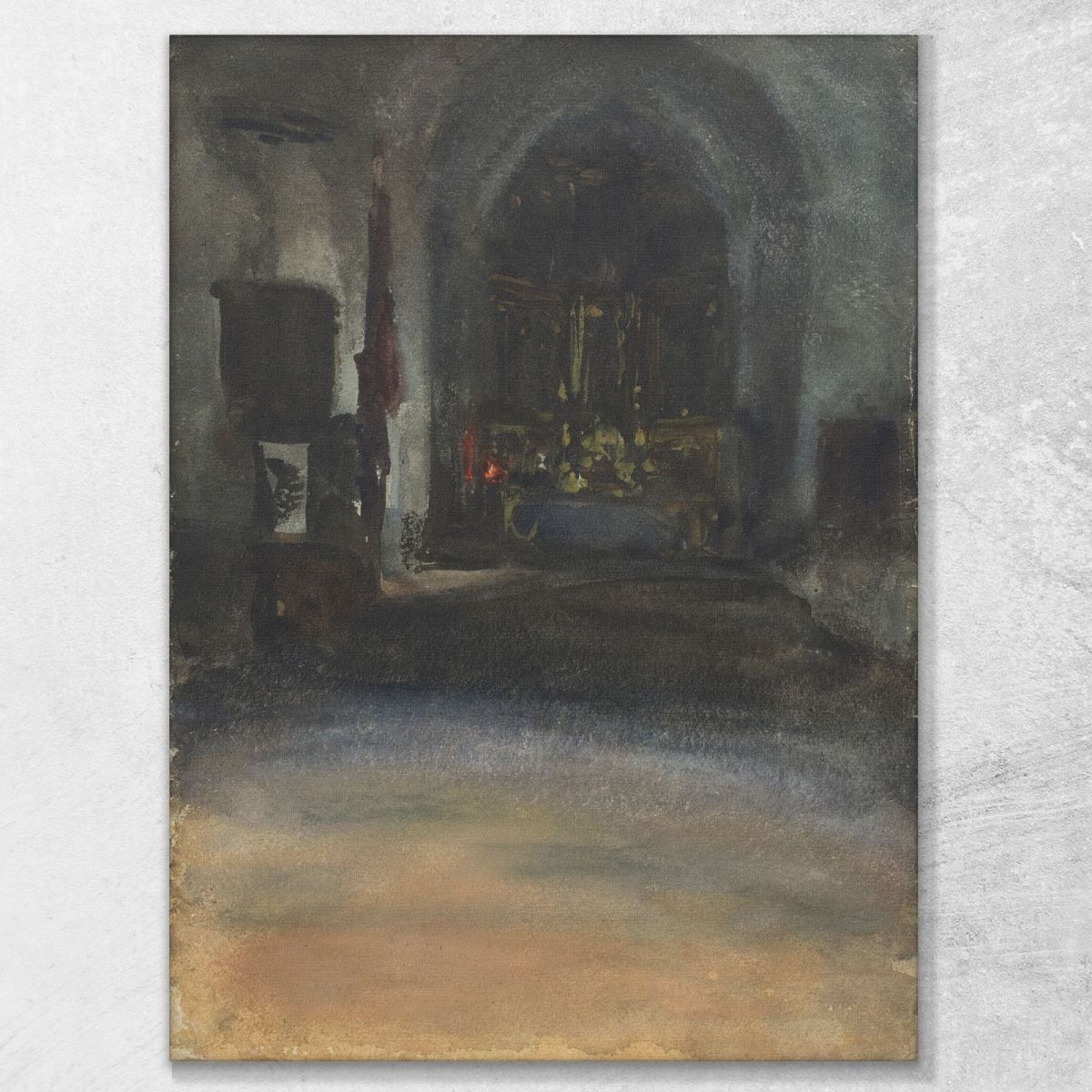 Spanish Church Interior John Singer Sargent jss281 canvas print 