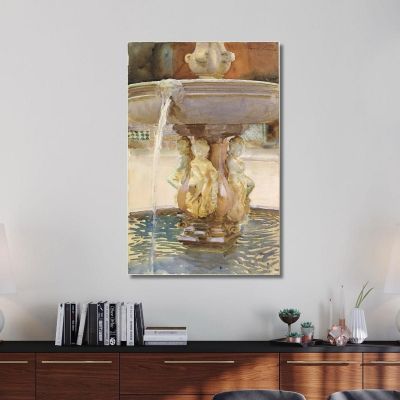 Spanish Fountain John Singer Sargent jss283 canvas print 