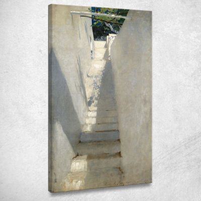 Staircase In Capri John Singer Sargent jss289 canvas print 